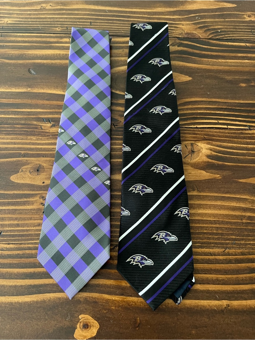 Baltimore Ravens Purple & Black Team Necktie - Official NFL Style